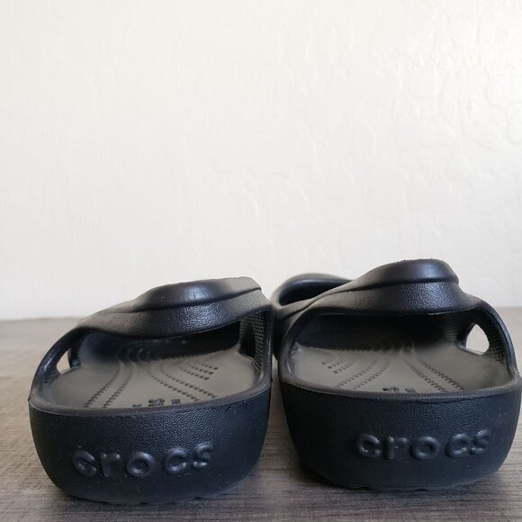 Crocs Kadee Slingback Slip-On Ballet Flats Shoes Cutouts Black Size Women's 8 - Picture 4 of 9